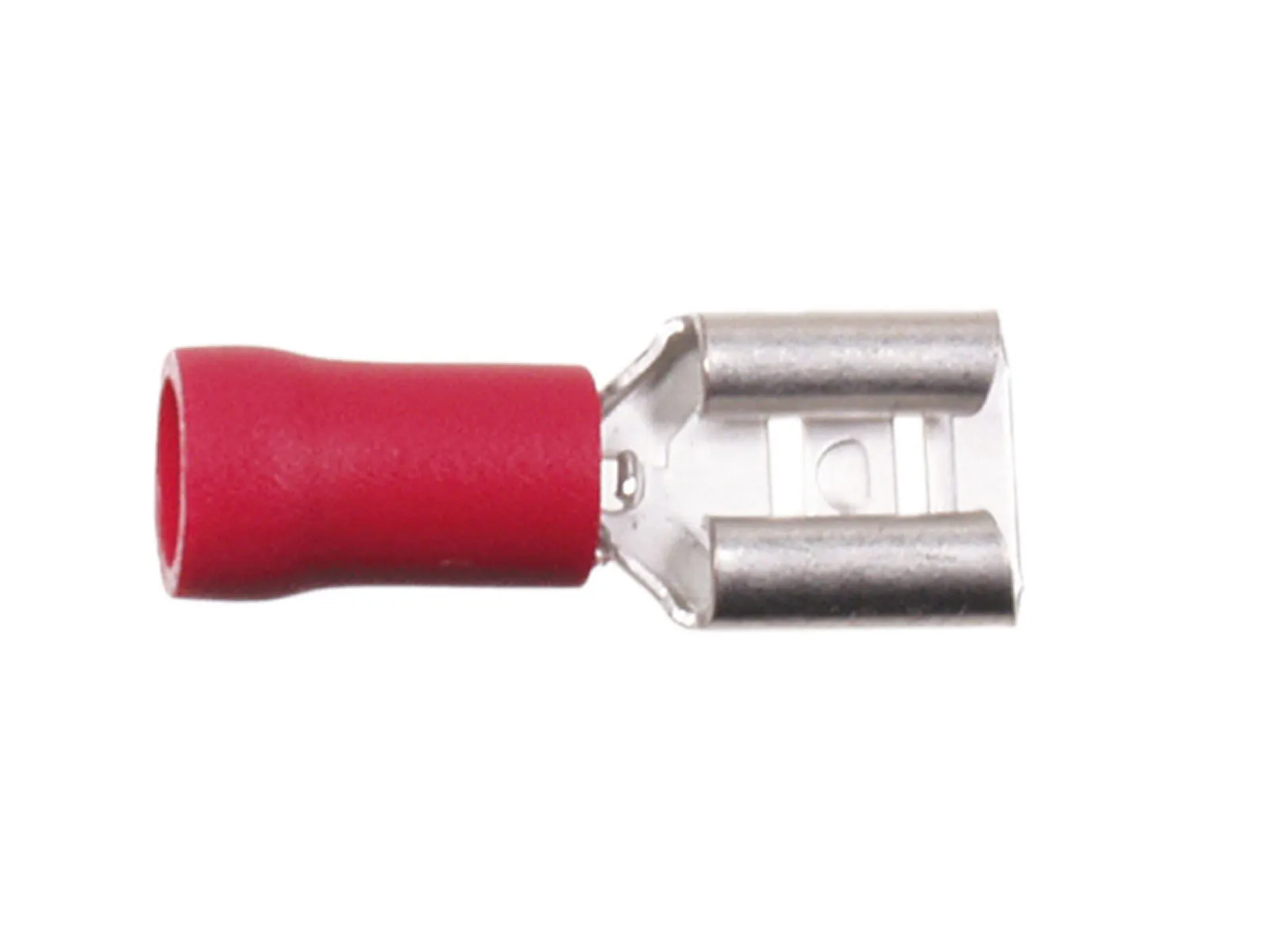 ACV Liitin naaras Punainen 6,3mm 100 Kpl