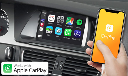 Audi A4 Works with Apple CarPlay X703D A4 Alpine X703D Audi -soitin A4, A5, Q5 Navigointi TomTom kartoilla ja 3v. ilmaisilla päivityksillä Apple CarPlay Android Auto 7″ kosketusnäyttö Bluetooth, USB, AuxIn, HDMI In / Out, ym.ym.HUOMIO: X703D soittimen asentaminen EI onnistu kotikonstein, joten soittimen asennuttamiseen suosittelemme käyttämään ammattitaitoista asentamoa. Yhteensopiva: Audi A5 2007-2016 (Chorus, Concert, Symphony) Ei autoihin, joissa Audi MMI Navigation tai Navigation plus Audi A4 2007-2015 (Chorus, Concert, Symphony) Ei autoihin, joissa Audi MMI Navigation tai Navigation plus HUOMIO: Audi A4 ja Audi A5 vaativat aina G-KTX-A4L asennussarjan, joka myydään erikseen. Audi Q5 2009-2015 (Chorus, Concert, Symphony) Ei autoihin, joissa Audi MMI Navigation tai Navigation plus HUOMIO: Audi Q5 vaatii aina G-KTX-Q5L asennussarjan, joka myydään erikseen.